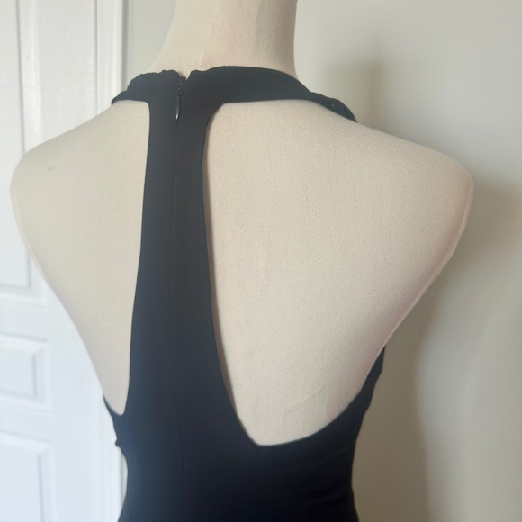 Halston Heritage cocktail dress with metal collar detail - Picture 4 of 8